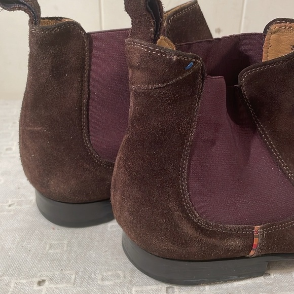 Paul Smith Chocolate Brown Suede Chelsea Slip On Boots Size Mens 7 Unisex main image 9